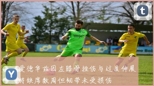爱德华兹因左膝骨挫伤与过度伸展将缺席数周但韧带未受损伤